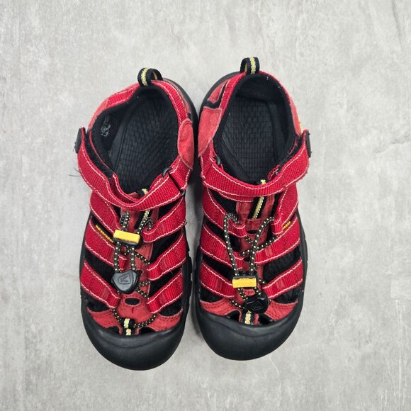 Keen Outdoor Fisherman Sport Sandals Kids Size 4 Red Sport Hiking Water Shoes - Picture 2 of 8